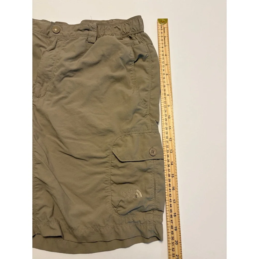 The North Face Cargo Shorts Mens Large Tan Ripstop Hiking Outdoor Utility